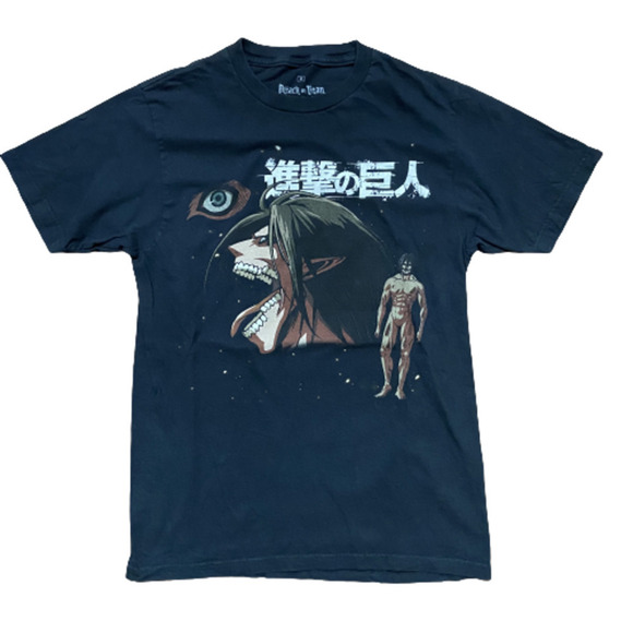 Attack On Titan Anime Character Design Black T-Shirt Men's Size Small - Picture 8 of 8